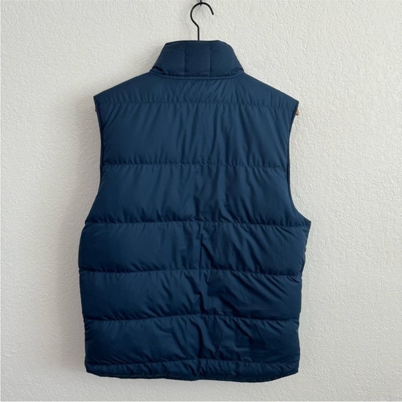Patagonia Men's Reversible Bivy Full-Zip Quilted Down Vest Stone Blue Medium - Picture 10 of 11